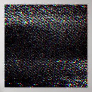 Testa Skärm Glitch Struktur. Poster