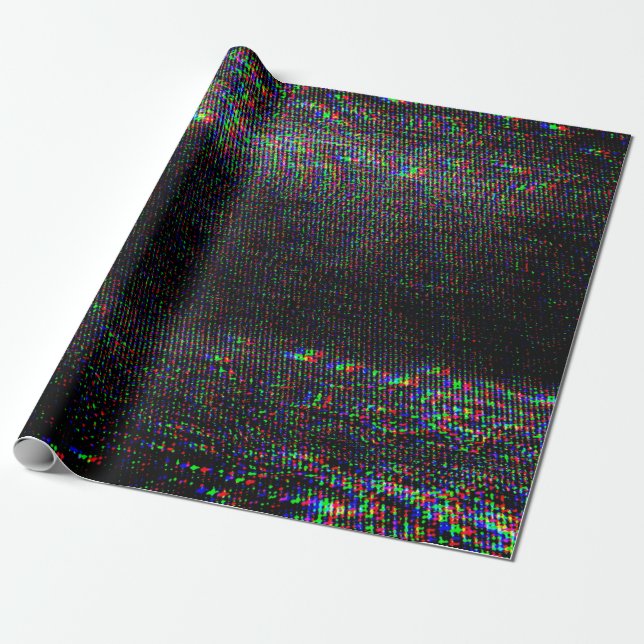 Testa Skärm Glitch Struktur. Presentpapper (Utrullad)