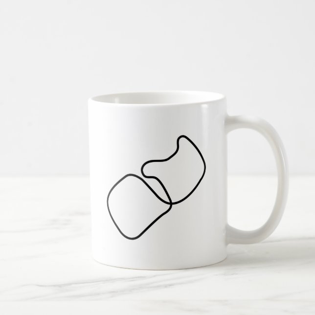 Testa spårar kaffemugg (Höger)