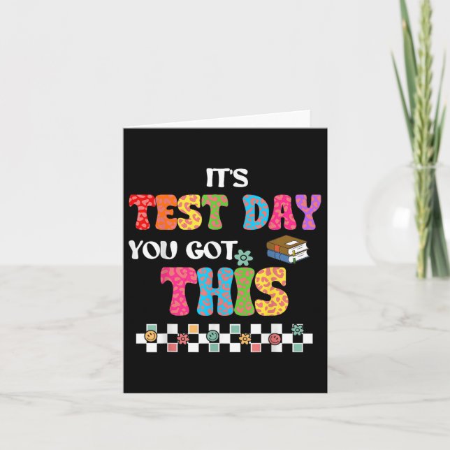 Testa Student-läraren på testdagen Unga Kort (Framsida)