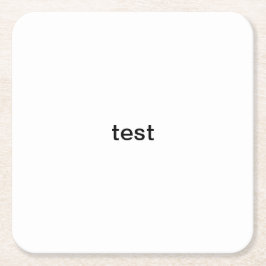 testa underlägg papper kvadrat