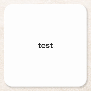 testa underlägg papper kvadrat