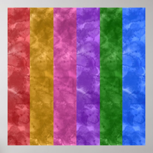 Testa vattenfärger poster (Framsidan)