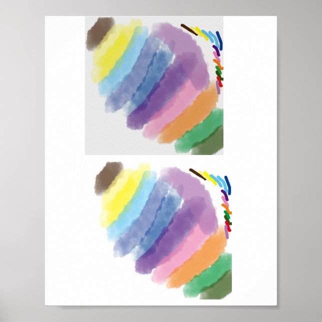 Testa Zazzle Palette Poster (Framsidan)