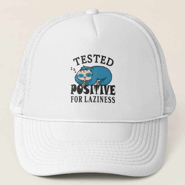 Testad positiv för laziness Sloth Keps (Framsida)
