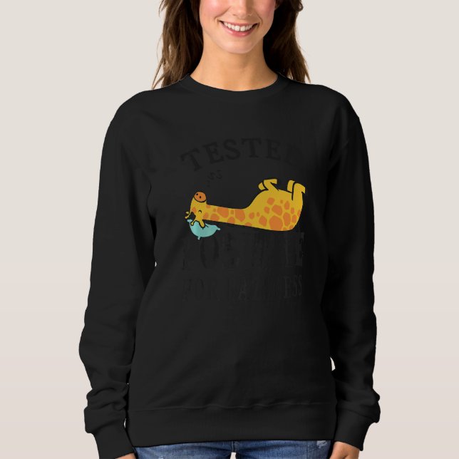 Testade positivt för lättja  Lat Giraff Gör N T Shirt (Framsida)