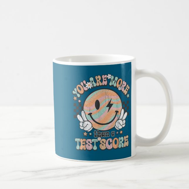 Testar Lärare Groovy Leende Du Är Mer Än Ett Betyg Kaffemugg (Höger)