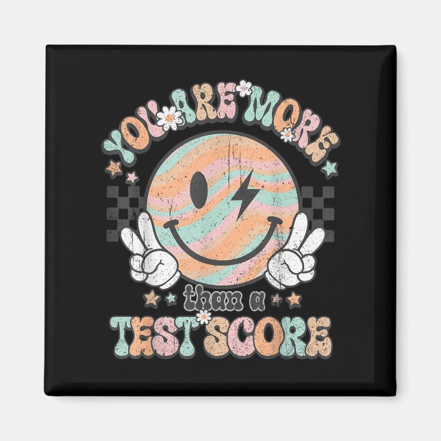 Testar Lärare Groovy Leende Du Är Mer Än Ett T Magnet (Framsidan)