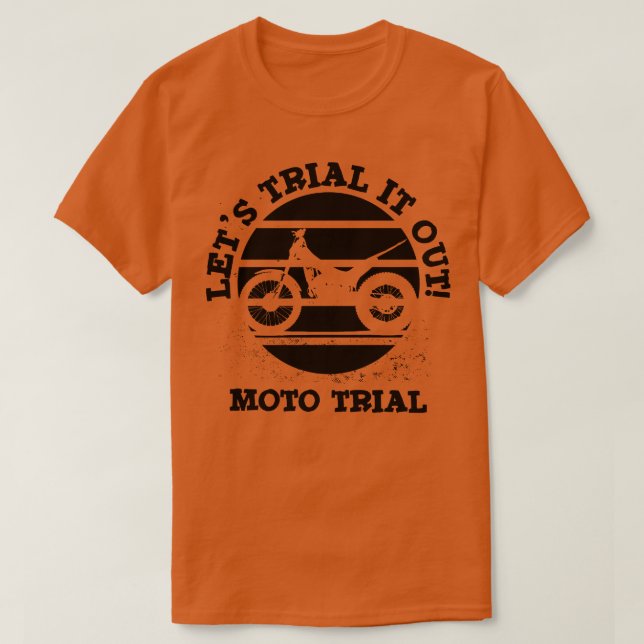 Testar Moto Trial T Shirt (Design framsida)