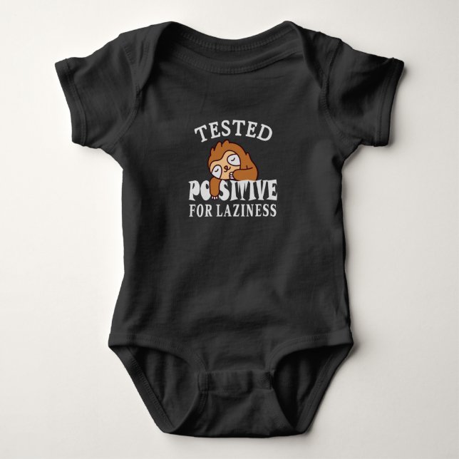 Testat positivt för lättja Sengångare T Shirt (Framsida)
