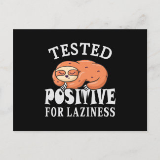 Testat positivt för lättja Sengångare Vykort