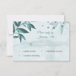 Testblått löv botaniskt svar OSA kort