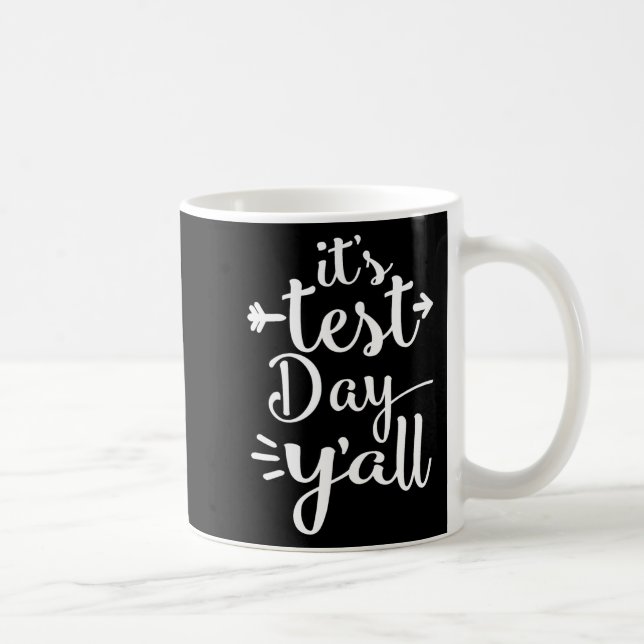 Testdag år för testdagar - Tröja för lärare Kaffemugg (Höger)