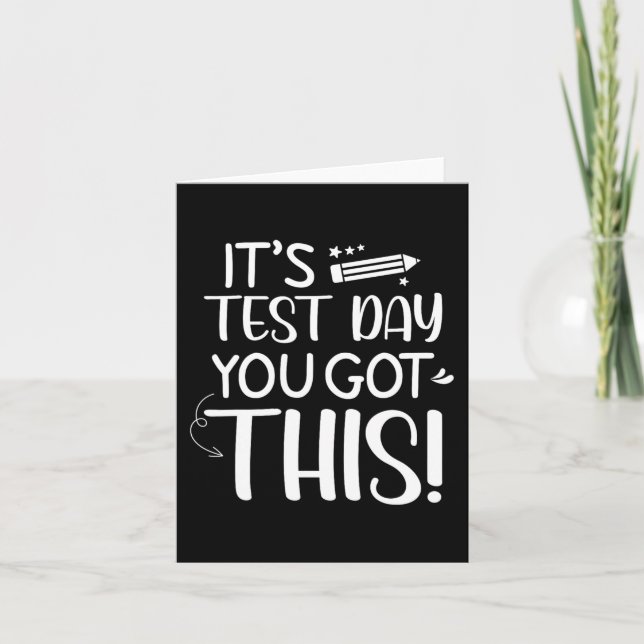Testdag Det är testdag Du klarar det Lärare Elev Kort (Framsida)