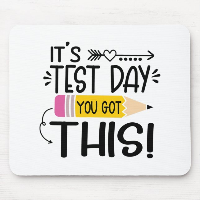 Testdag Det är testdagen du Har lärarstu Musmatta (Framsidan)