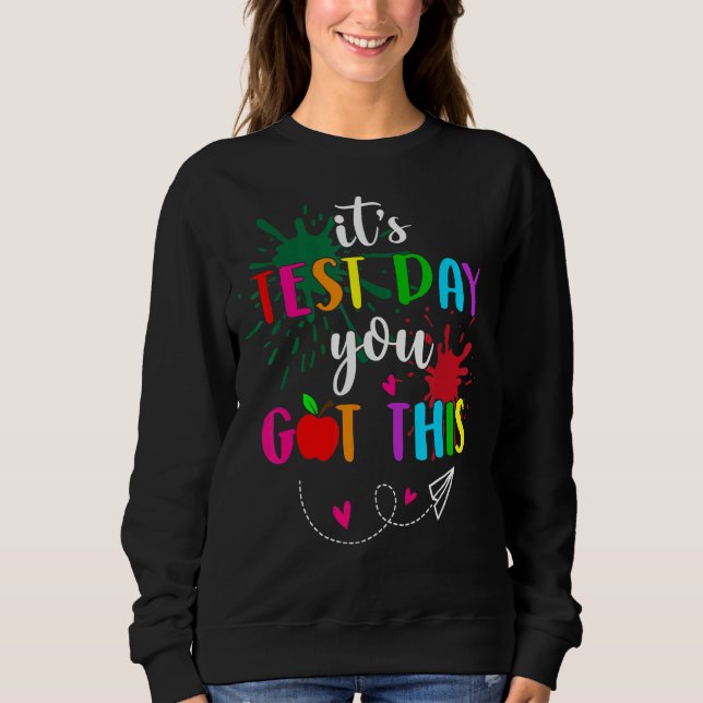 Testdag Det är testdagen du Har lärarstu T Shirt (Framsida)