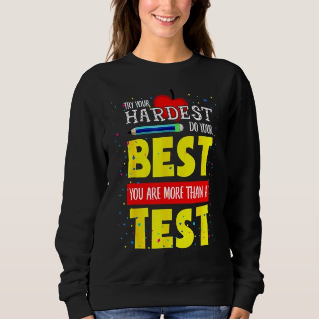 Testdag Det är testdagen du Har lärarstu T Shirt (Framsida)