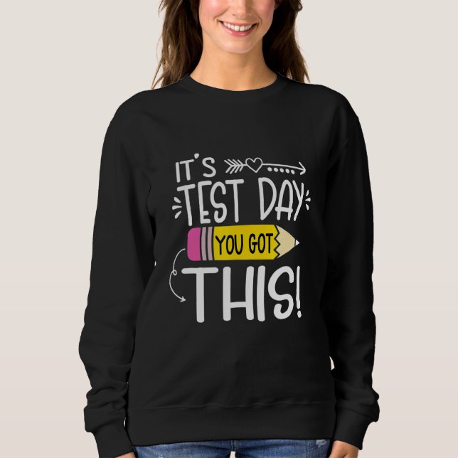 Testdag Det är testdagen du Har lärarstu T Shirt (Framsida)
