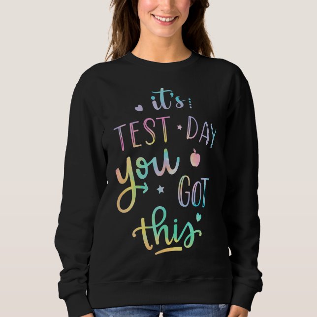 Testdag Det är testdagen du Har lärarstu T Shirt (Framsida)