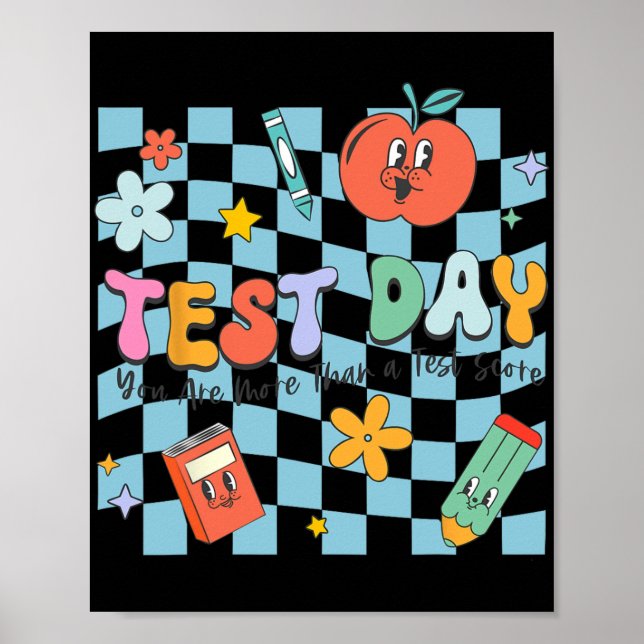 Testdag Du är mer än en testlärare Poster (Framsidan)