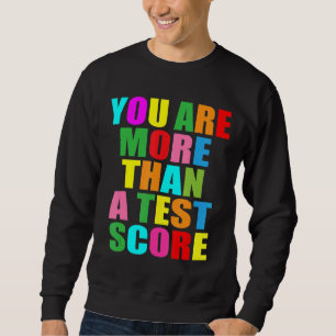 Testdag Du är mer än testdag L Lång Ärmad Tröja