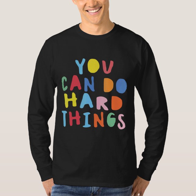 Testdag du kan göra Sak Lärare Färg T Shirt (Framsida)