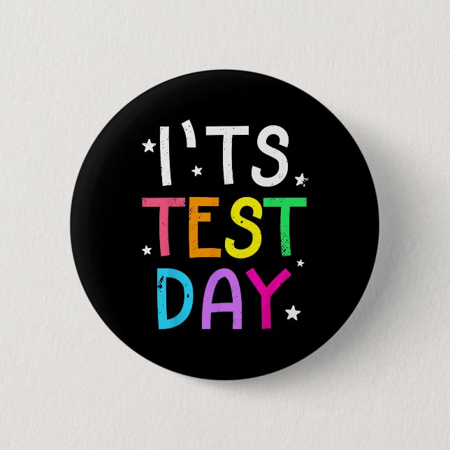 Testdag för lärare Det är en testrum-dag. Knapp (Framsida)