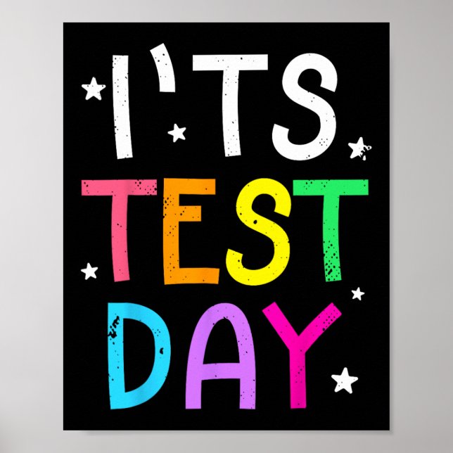 Testdag för lärare Det är en testrum-dag. Poster (Framsidan)