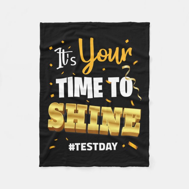 Testdag för lärarexamen, din tid till S Fleecefilt (Framsidan)