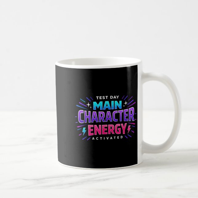 Testdag Huvudkaraktär Energi Motiverande Kaffemugg (Höger)
