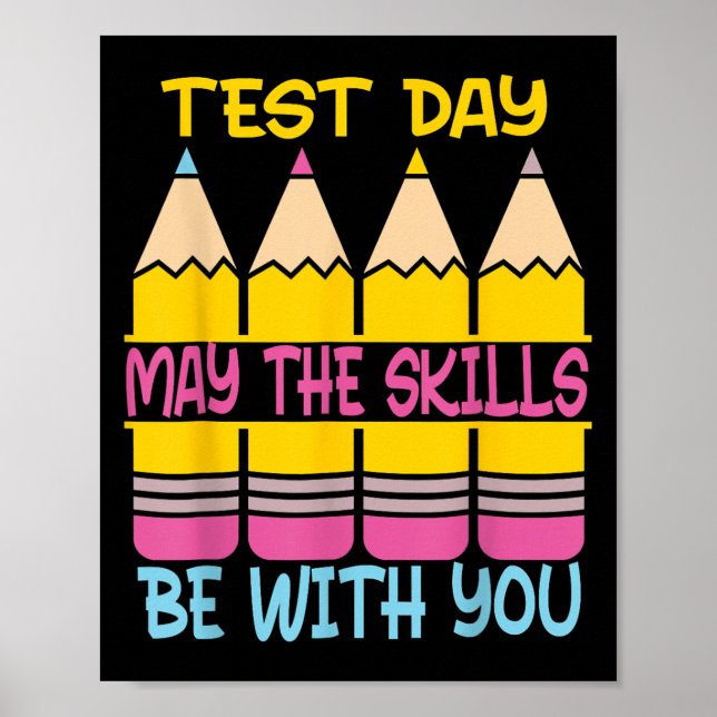 Testdag Kan färdigheterna vara med dig Testdag Te Poster (Framsidan)