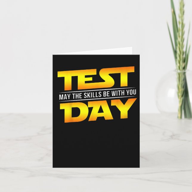 Testdag kan vara med din lärargåva kort (Framsida)