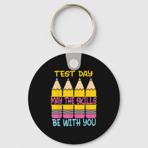 Testdag Maj Färdigheterna Vara Med Dig Testdag Te Nyckelring