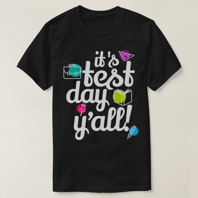 Testdag, nuny lärartestning... t shirt (Design framsida)