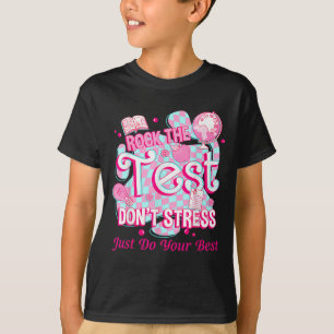Testdag Rock The Test Motiverande För Lärare T Shirt