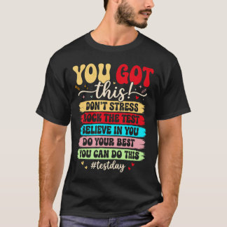 Testdag Rocka Testet Lärare Testdag Du T Shirt