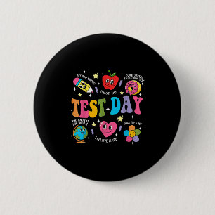 Testdag Rocka Testet Testdag Motiverande Te Knapp