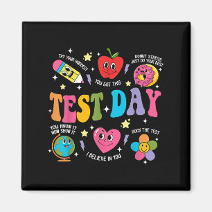 Testdag Rocka Testet Testdag Motiverande Te Magnet