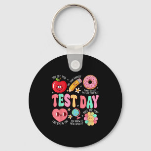 Testdag Rocka Testet Testdag Motiverande Te Nyckelring