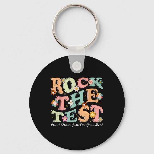 Testdag Sten testdagen för testlärarens testdag Ha Nyckelring (Framsida)