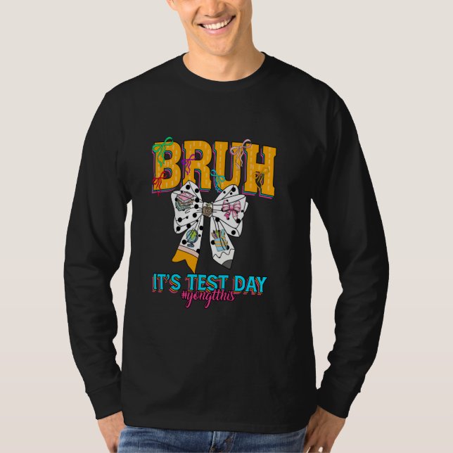 Testdag Sten testdagen för testlärarens testdag Ha T Shirt (Framsida)