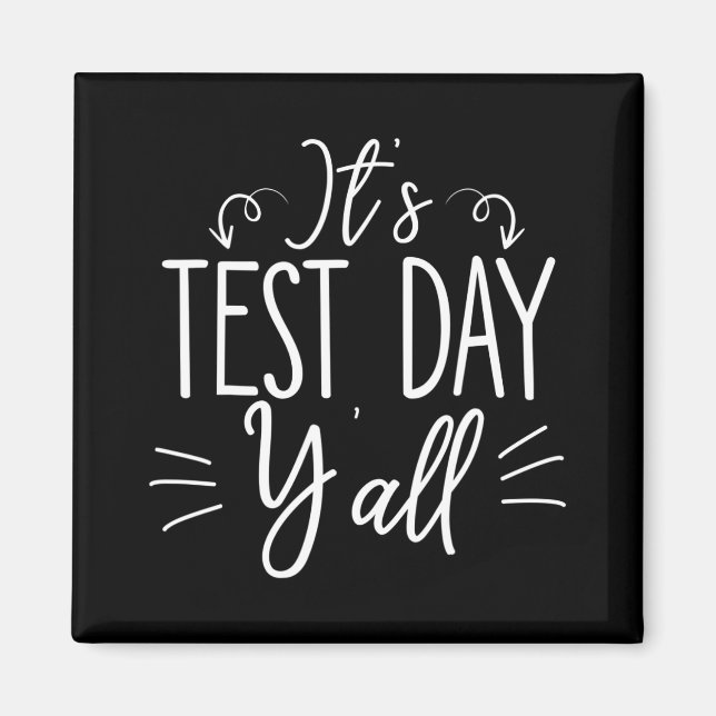 Testdag Yall Funny Final Exam Confident Student Magnet (Framsidan)