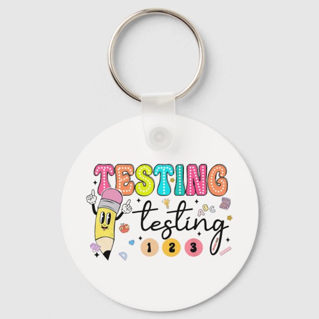 Testdag Yall Testing Day Lärare Nyckelring (Framsida)