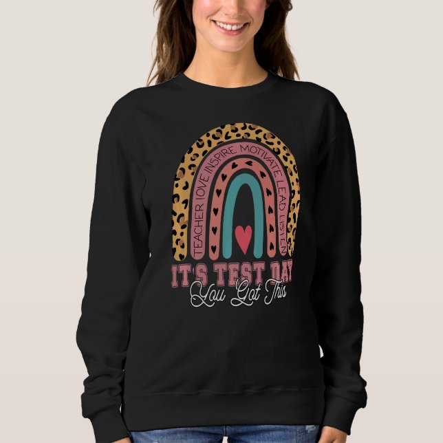 Testdagen du Har den här regnbågstestdagen Tea T Shirt (Framsida)