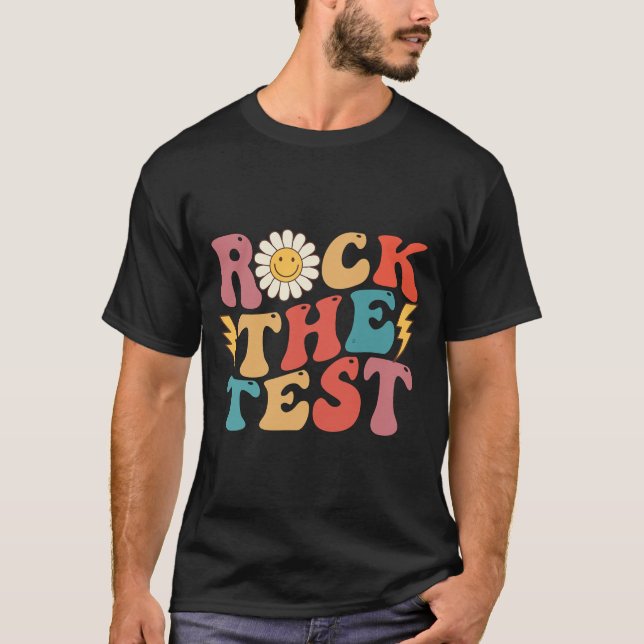 Testdagen för testning av testdagen för testning a t shirt (Framsida)