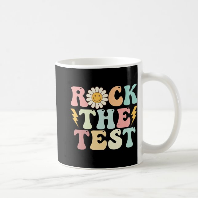 Testdagen Retro Groovy Teacher Test Day Kaffemugg (Höger)