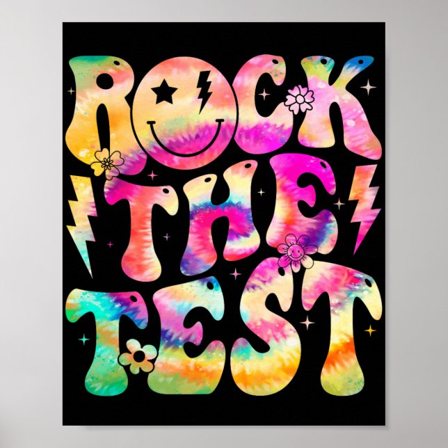 Testdagen Retro Hippie Motivational Tea Poster (Framsidan)