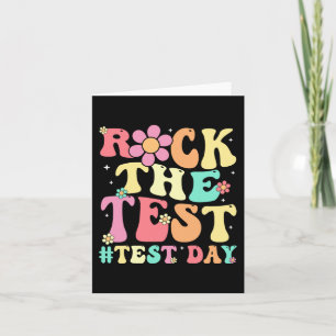 Testdagen Retro Motivational Teacher St. Kort