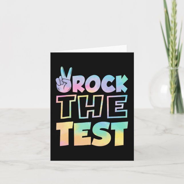 Testdagen Retro Motivational Teacher St. Kort (Framsida)