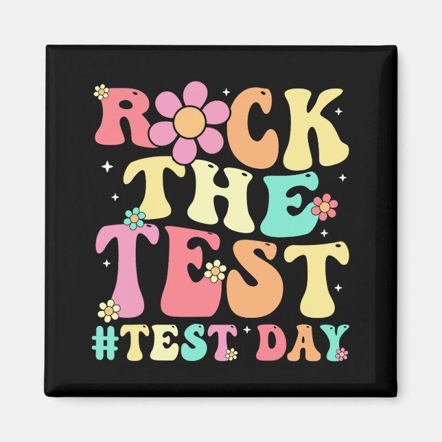 Testdagen Retro Motivational Teacher St. Magnet (Framsidan)